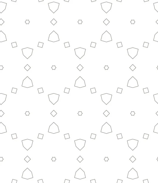 Modèle Sans Couture Avec Des Formes Géométriques Répétées Illustration Vectorielle — Image vectorielle