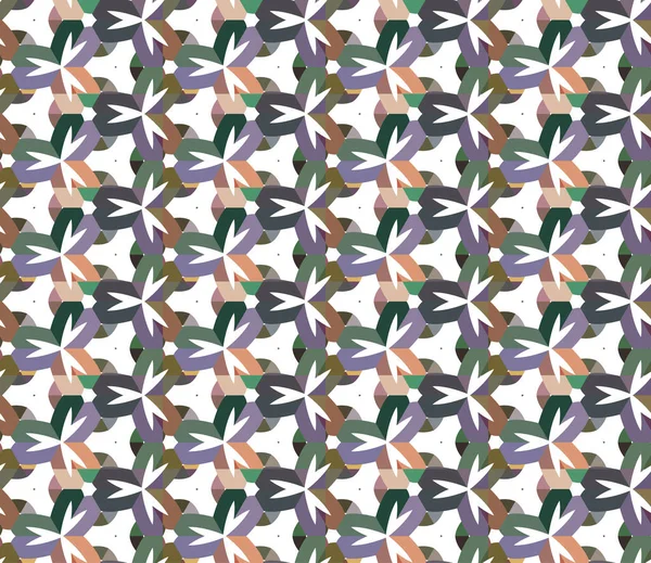 Naadloos Geometrisch Ornamentspatroon Abstracte Achtergrond — Stockvector