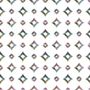 Geometrik şekilli kusursuz desen vektör çizimi