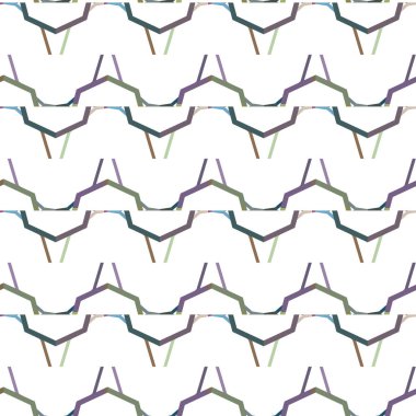 farklı geometrik şekillere sahip soyut, pürüzsüz desensiz vektör çizimi