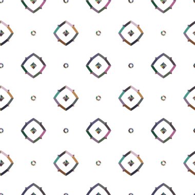 Soyut geometrik şekilli kusursuz desen