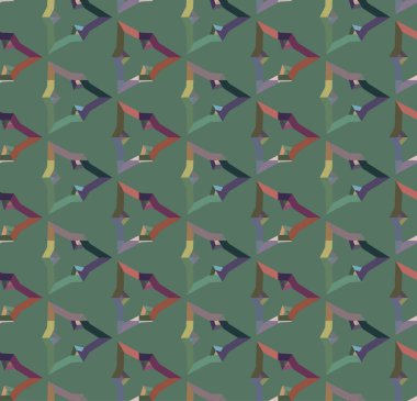 Soyut geometrik şekilli kusursuz desen