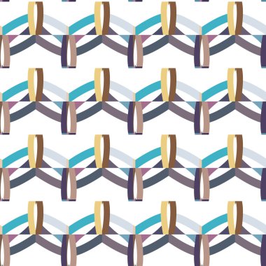 Geometrik şekilli kusursuz desen vektör çizimi