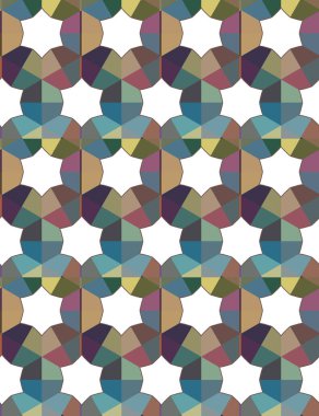 soyut dikişsiz geometrik desen resimleme arkaplanı
