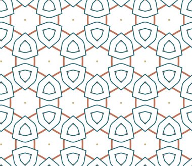 Geometrik şekilli kusursuz desen vektör çizimi