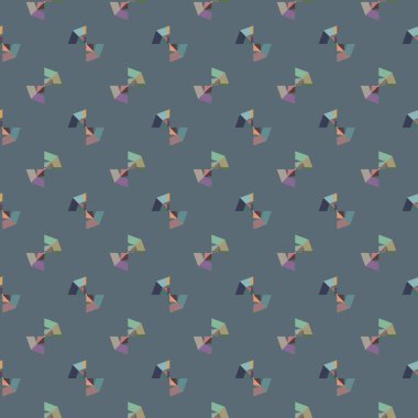 Geometrik şekilli kusursuz desen vektör çizimi