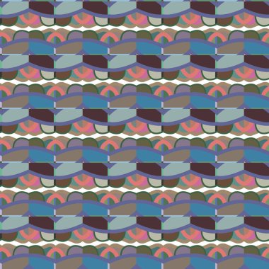 Soyut geometrik şekilli kusursuz desen