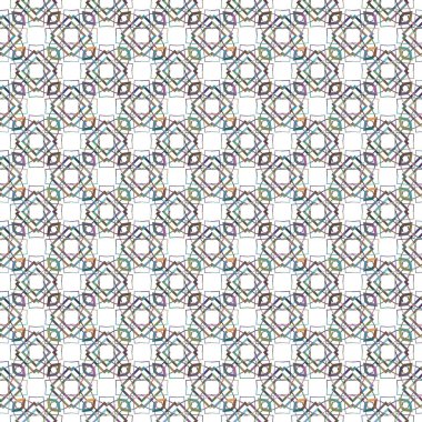 Geometrik şekilli kusursuz desen vektör çizimi