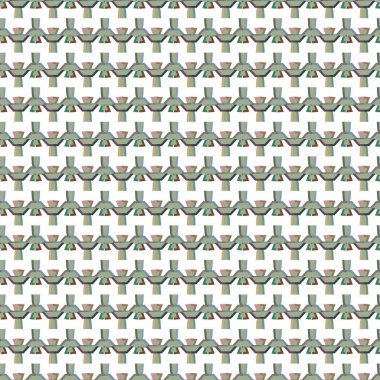 Geometrik şekilli kusursuz desen vektör çizimi