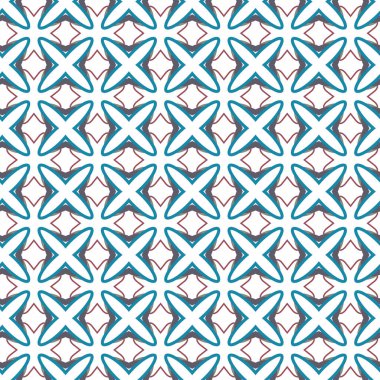 farklı geometrik şekillere sahip soyut, pürüzsüz desensiz vektör çizimi