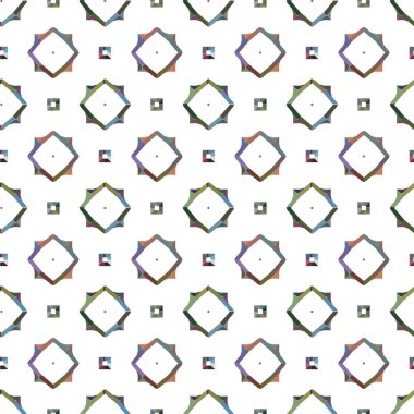 Geometrik şekilli kusursuz desen vektör çizimi