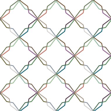 Geometrik şekilli kusursuz desen vektör çizimi