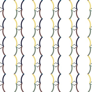 Tekrarlanan geometrik şekilli kusursuz desen, vektör illüstrasyonuName