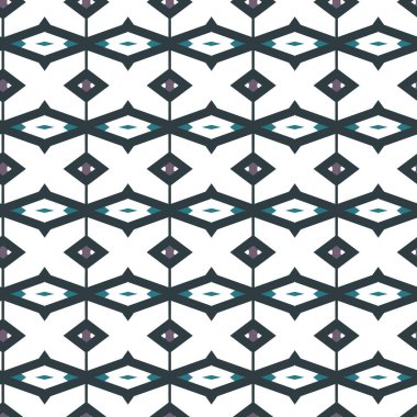 farklı geometrik şekillere sahip soyut, pürüzsüz desensiz vektör çizimi