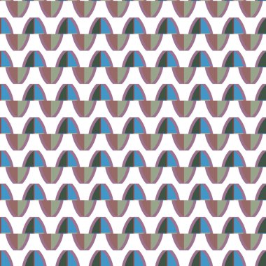 Geometrik şekilli kusursuz desen vektör çizimi