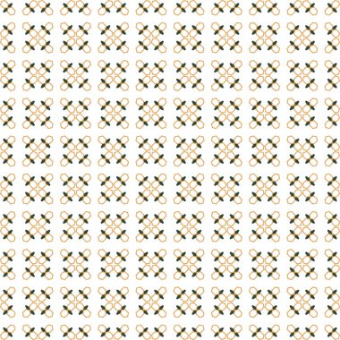 Tekrarlanan geometrik şekilli kusursuz desen, vektör illüstrasyonuName