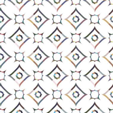 Tekrarlanan geometrik şekilli kusursuz desen, vektör illüstrasyonuName