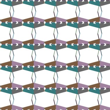 Geometrik şekilli kusursuz desen vektör çizimi