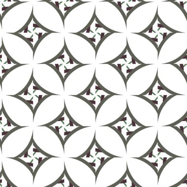 Geometrik şekilli kusursuz desen vektör çizimi