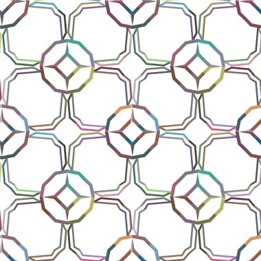 Soyut geometrik şekilli kusursuz desen