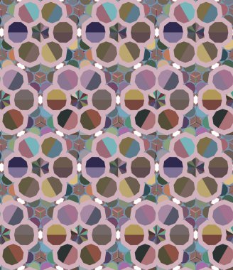 Soyut geometrik şekilli kusursuz desen