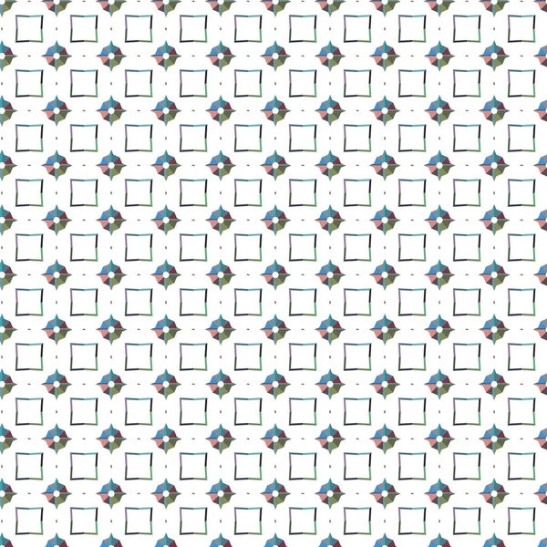 Patrón Sin Costura Con Formas Geométricas Vector Ilustración — Archivo Imágenes Vectoriales