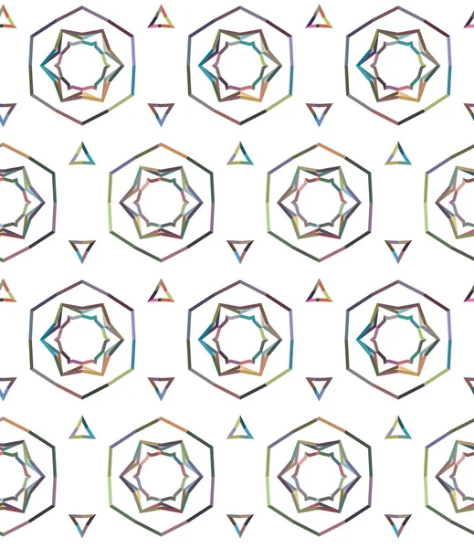 无缝图案 几何重复形状 矢量图解 — 图库矢量图片