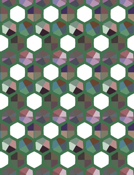 Abstrakte Nahtlose Geometrische Muster Illustration Hintergrund — Stockvektor