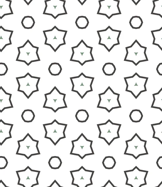 Nahtlose Geometrische Ornamentmuster Abstrakter Hintergrund — Stockvektor