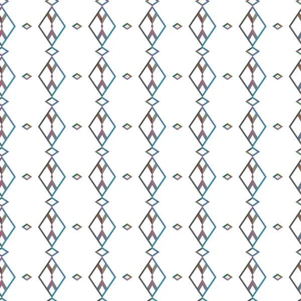 Sömlöst Mönster Med Geometriska Upprepade Former Vektorillustration — Stock vektor