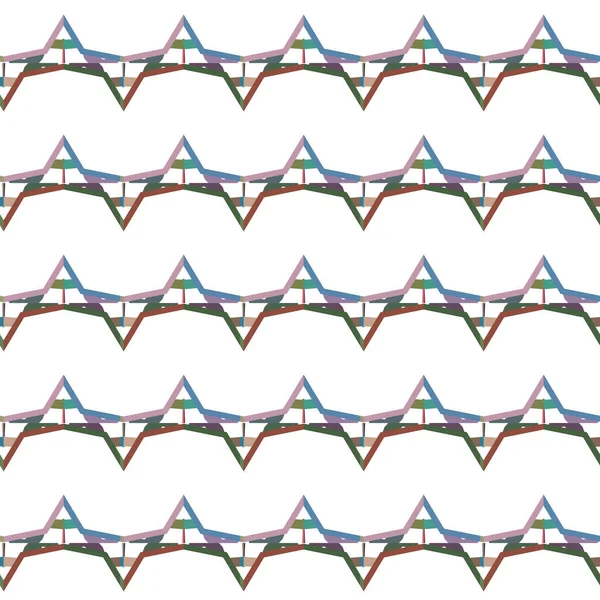 Modello Senza Soluzione Continuità Con Forme Geometriche Illustrazione Vettoriale — Vettoriale Stock