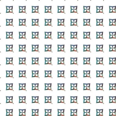 Geometrik şekilli kusursuz desen vektör çizimi