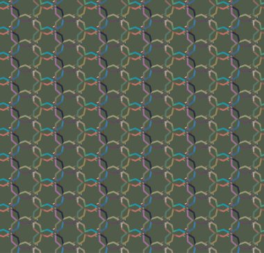 Geometrik şekilli kusursuz desen vektör çizimi