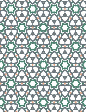 Geometrik şekilli kusursuz desen vektör çizimi