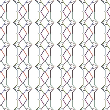 Geometrik süslemeli vektör deseni. Kusursuz tasarım dokusu.