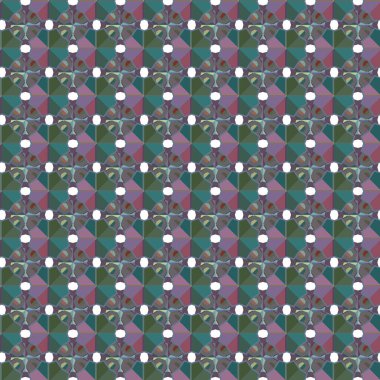 Geometrik şekilli kusursuz desen vektör çizimi