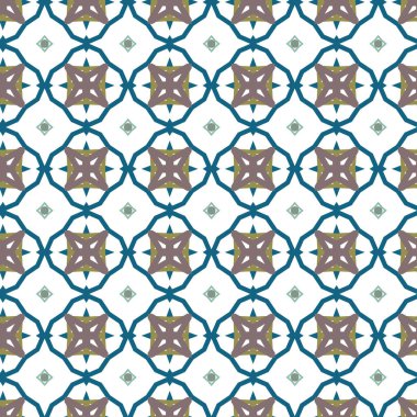 Tekrarlanan geometrik şekilli kusursuz desen, vektör illüstrasyonuName