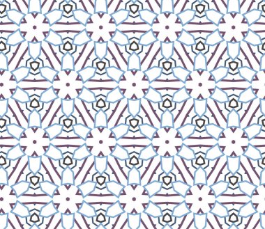 Geometrik şekilli kusursuz desen vektör çizimi