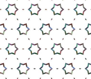 Geometrik şekilli kusursuz desen vektör çizimi