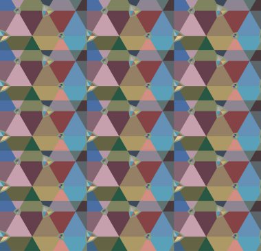 Geometrik şekilli kusursuz desen vektör çizimi