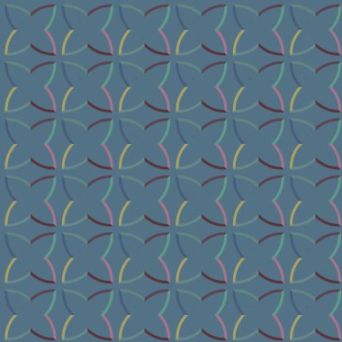 Soyut geometrik şekilli kusursuz desen