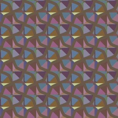 Tekrarlanan geometrik şekilli kusursuz desen, vektör illüstrasyonuName