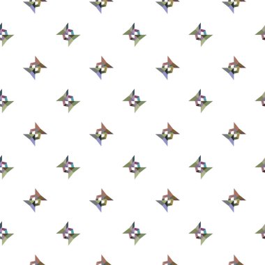 Geometrik şekilli kusursuz desen vektör çizimi
