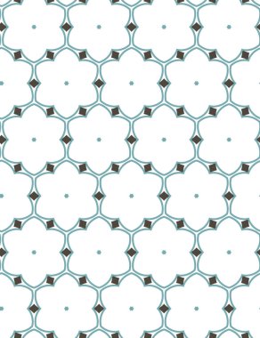 farklı geometrik şekillere sahip soyut, pürüzsüz desensiz vektör çizimi