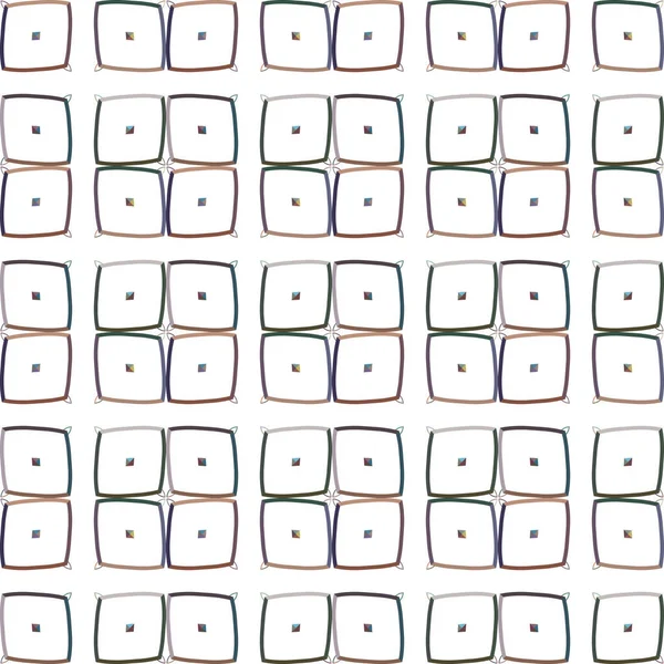 Nahtlose Muster Mit Geometrischen Formen Vektorillustration — Stockvektor