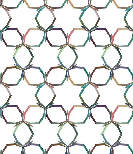 Tekrarlanan Geometrik Şekilli Kusursuz Desen Vektör Illüstrasyonuname — Stok Vektör