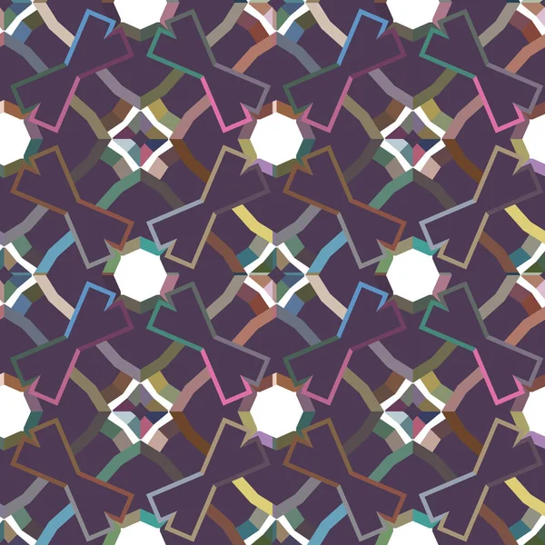 Abstrakte Nahtlose Geometrische Muster Illustration Hintergrund — Stockvektor