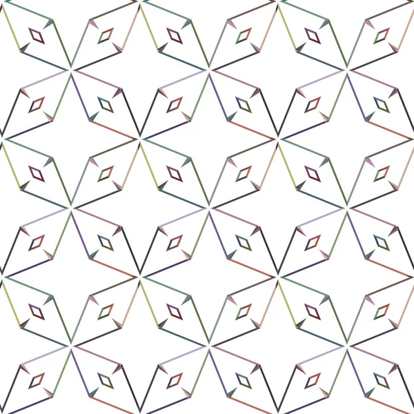 Χωρίς Ραφή Γεωμετρικό Διακοσμητικό Μοτίβο Αφηρημένο Υπόβαθρο — Διανυσματικό Αρχείο