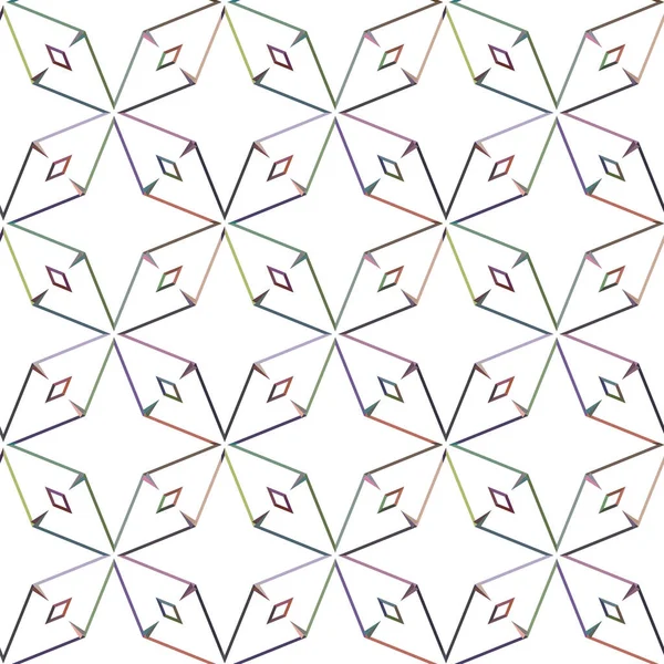 Naadloos Geometrisch Ornamentspatroon Abstracte Achtergrond — Stockvector