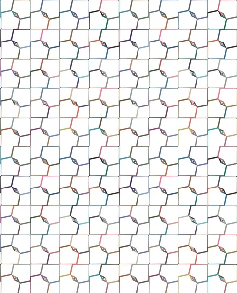 Patrón Sin Costuras Con Formas Geométricas Abstractas — Vector de stock